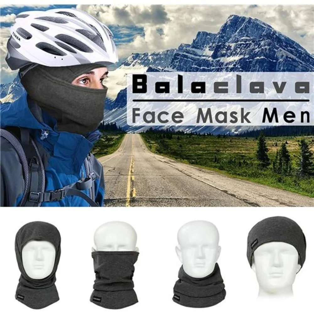 Balaclava Ski Mask, Warm and Windproof Fleece Winter Sports Cap, Unisex